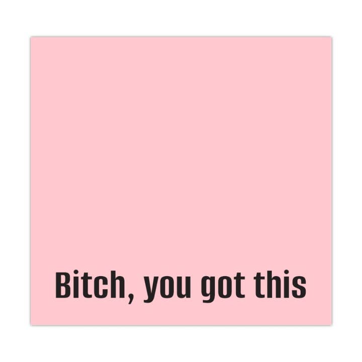 Luna Lupe Studio - Wholesale Sticky Notes - You Got This Sticky Notes – Bold Motivational Quote 3x3 in0