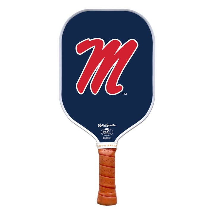 University of Mississippi Marineblå M Mark Pickleball Padle (B2B) for engroshandel hos Rally Republic
