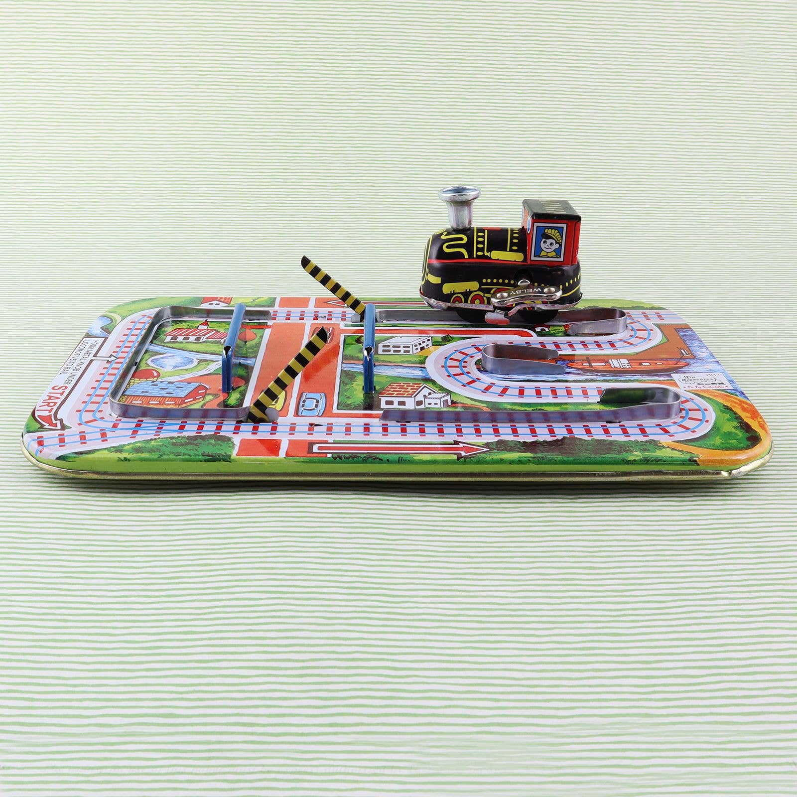 Tribal Trade GmbH - Wholesale Toy Set - Kids - Cross Road Train Tin Toy Play without Tin Cars6