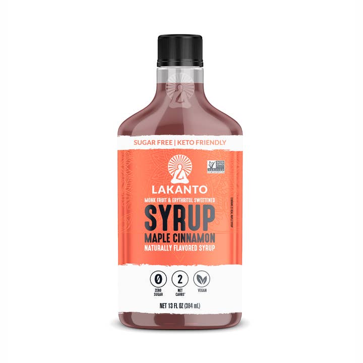 Lakanto Sugar Free Cinnamon Maple Flavored Syrup (13 fl oz) for wholesale by Lakanto