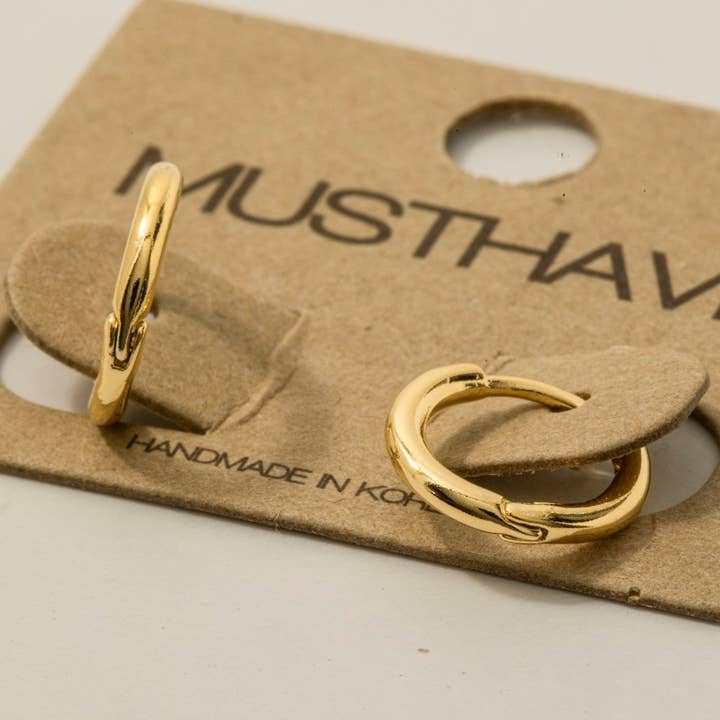 Fame Accessories - Wholesale Stud/Post Earrings - Mini Huggie Earrings3