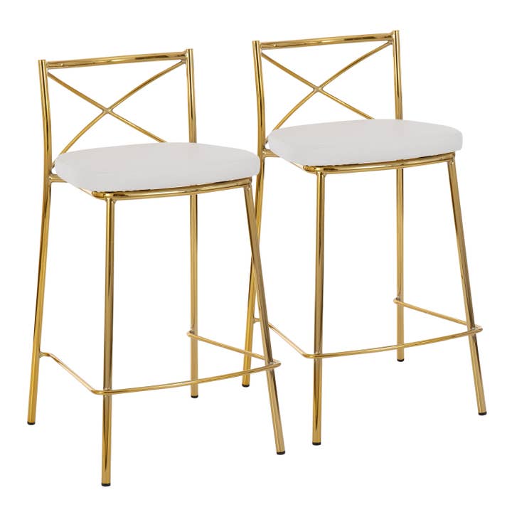 LumiSource and Grandview Gallery - Wholesale Stool - Modern Charlotte Counter Stool - Set of 2