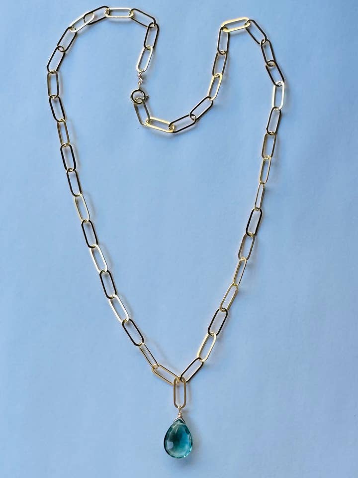 Collier avec trombone en pierre précieuse pour la vente par Judy Brandon Jewelry