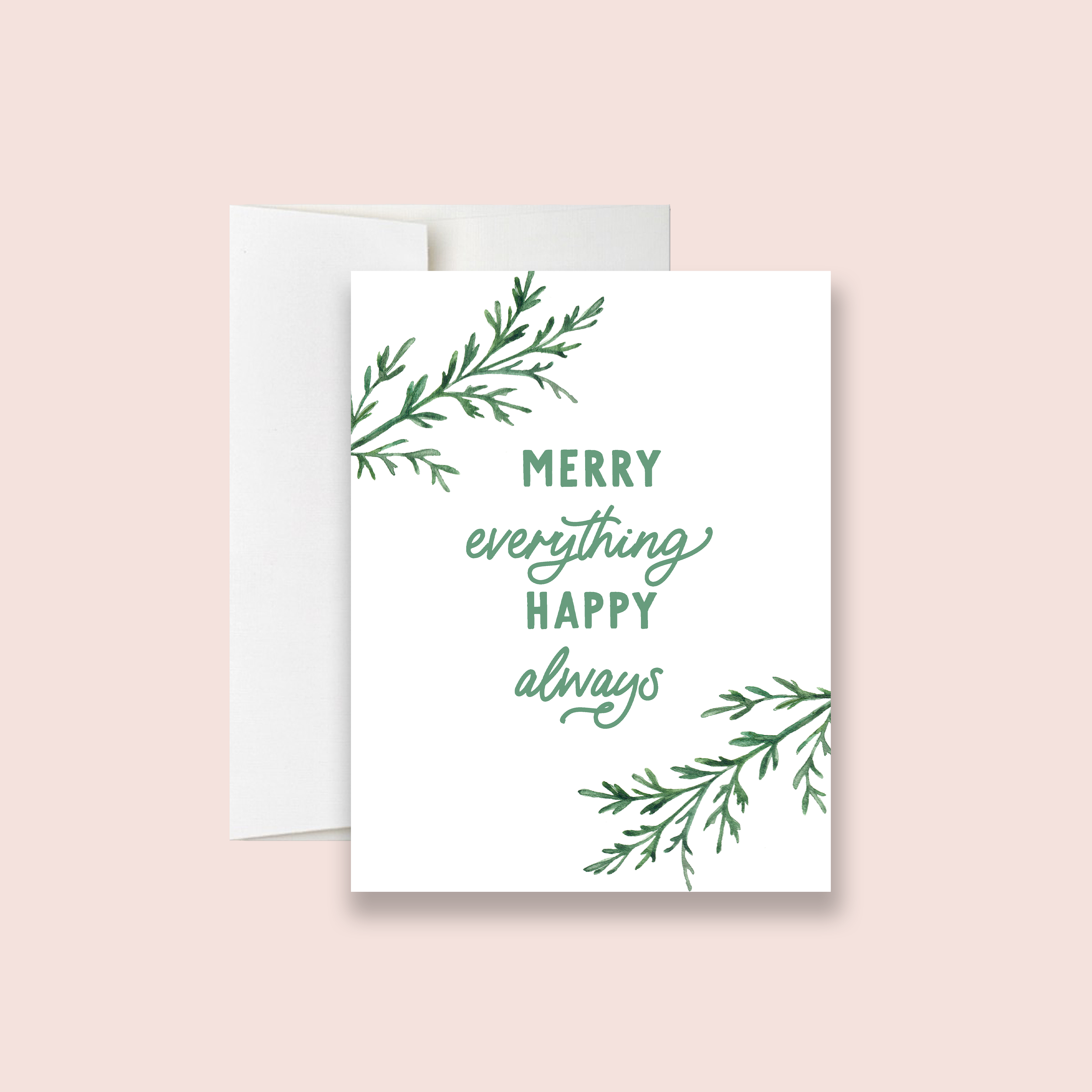 Isabella MG - Wholesale Christmas Card - Merry Everything Greeting Card | Happy Holidays Card2