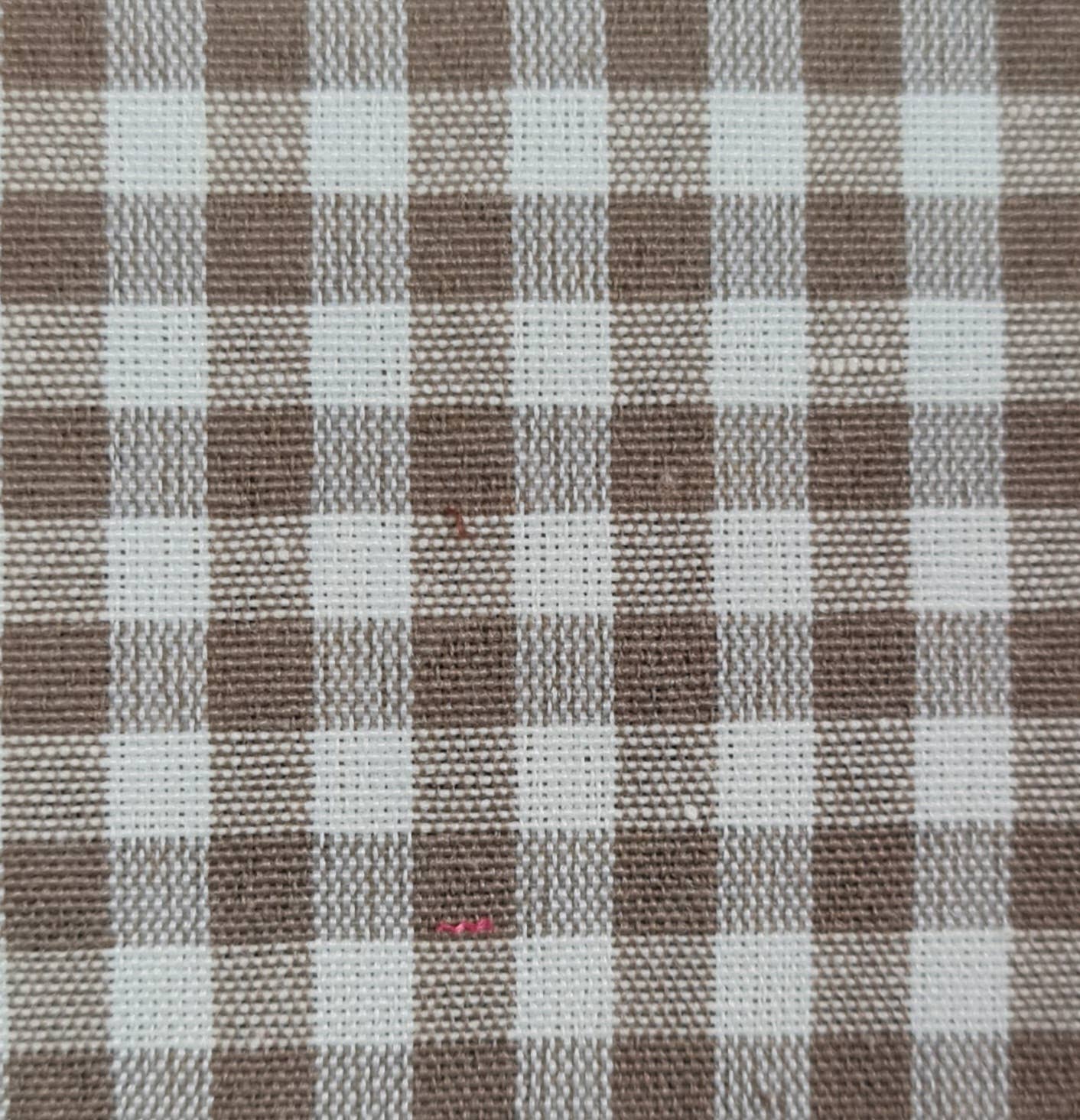 Lunaria Lab - Wholesale Christmas Decoration - Padded Cotton Bow with Checkered Pattern 35x50 cm8