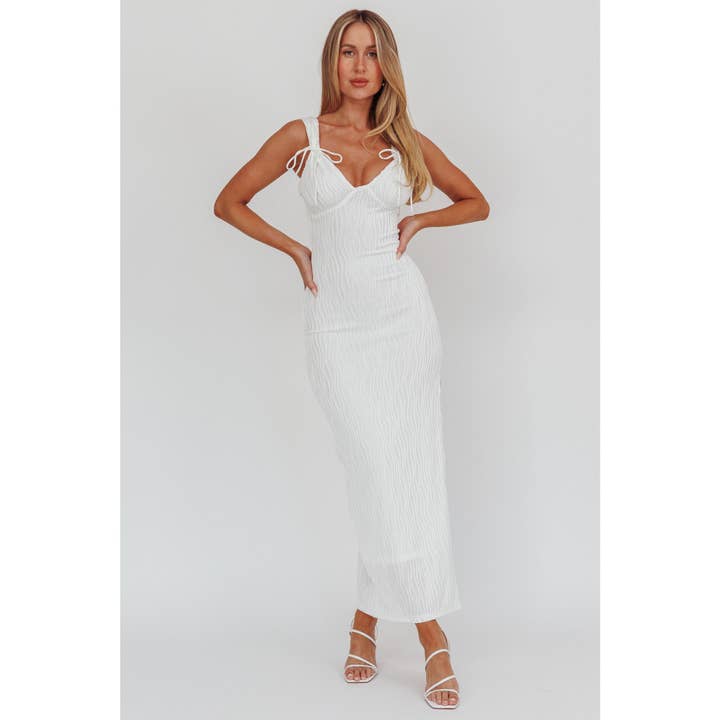 ABITO MAXI A COSTE CON LACCIO E FASCIA / BR0059H per la vendita all'ingrosso da parte di One and Only Collective