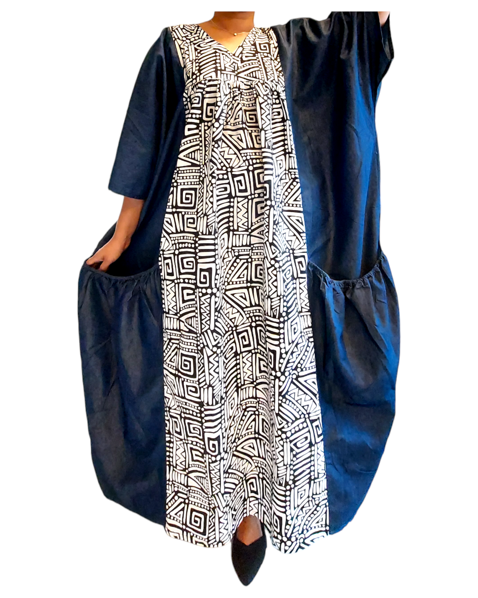 India Batik - Wholesale Kaftan - Women's - Kaftan Bubu Maxi Dress - 7650D3