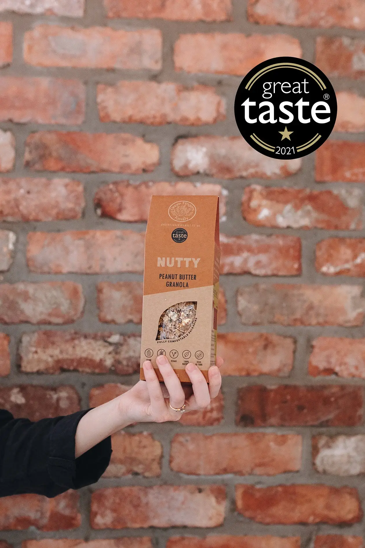 Green Fingers Family – Großhandel Granola – Nutty - glutenfreies, veganes Erdnussbutter-Granola7