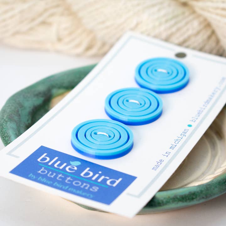 Blue Bird Makery - Wholesale Sewing Button/Snap - 25mm Circles Buttons1
