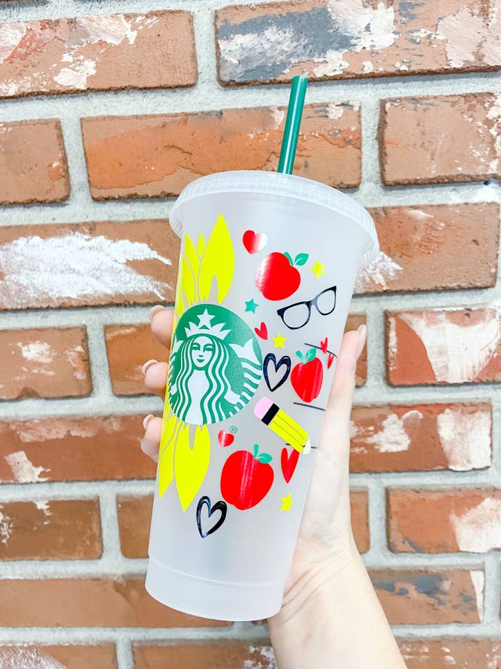 IJskoffieglas; beker op maat van Starbucks voor wholesale door LovealwaysDesignsUS