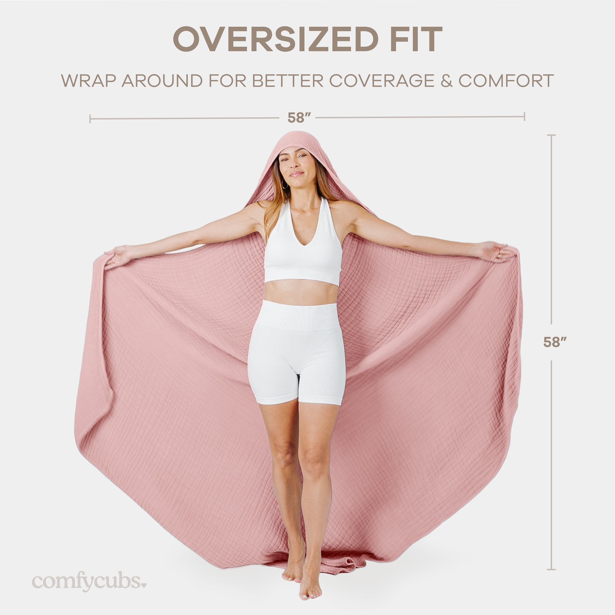 Comfy Cubs - Wholesale Bath Towel - Adult Hooded Towel, Large Hoodie Blanket by Comfy Cubs
46