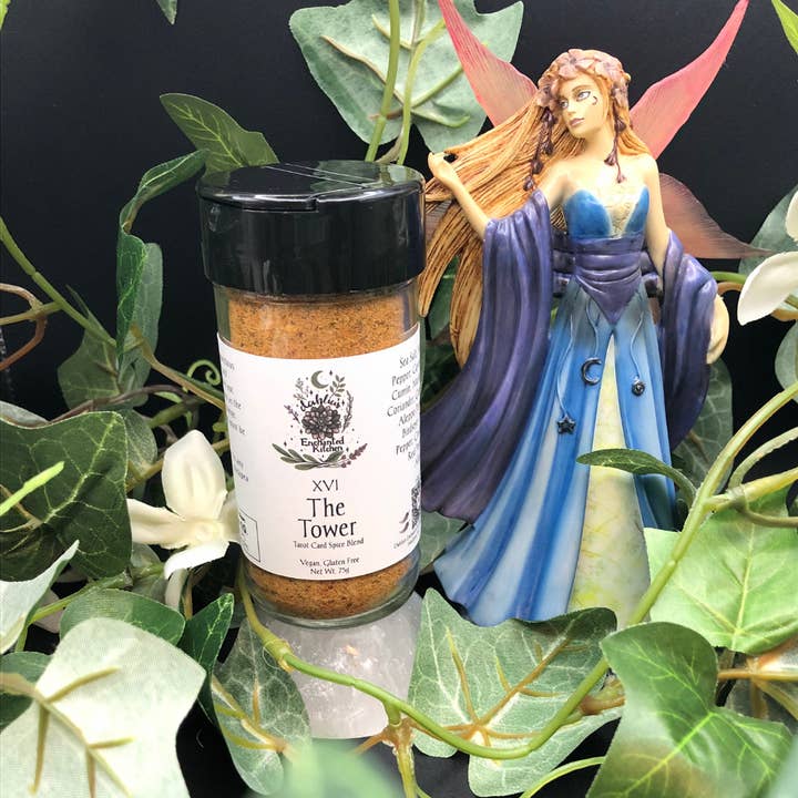 Dahlia's Enchanted Kitchen - Wholesale Dried spice mix - The Tower - Tarot Card Culinary Spice Blend4