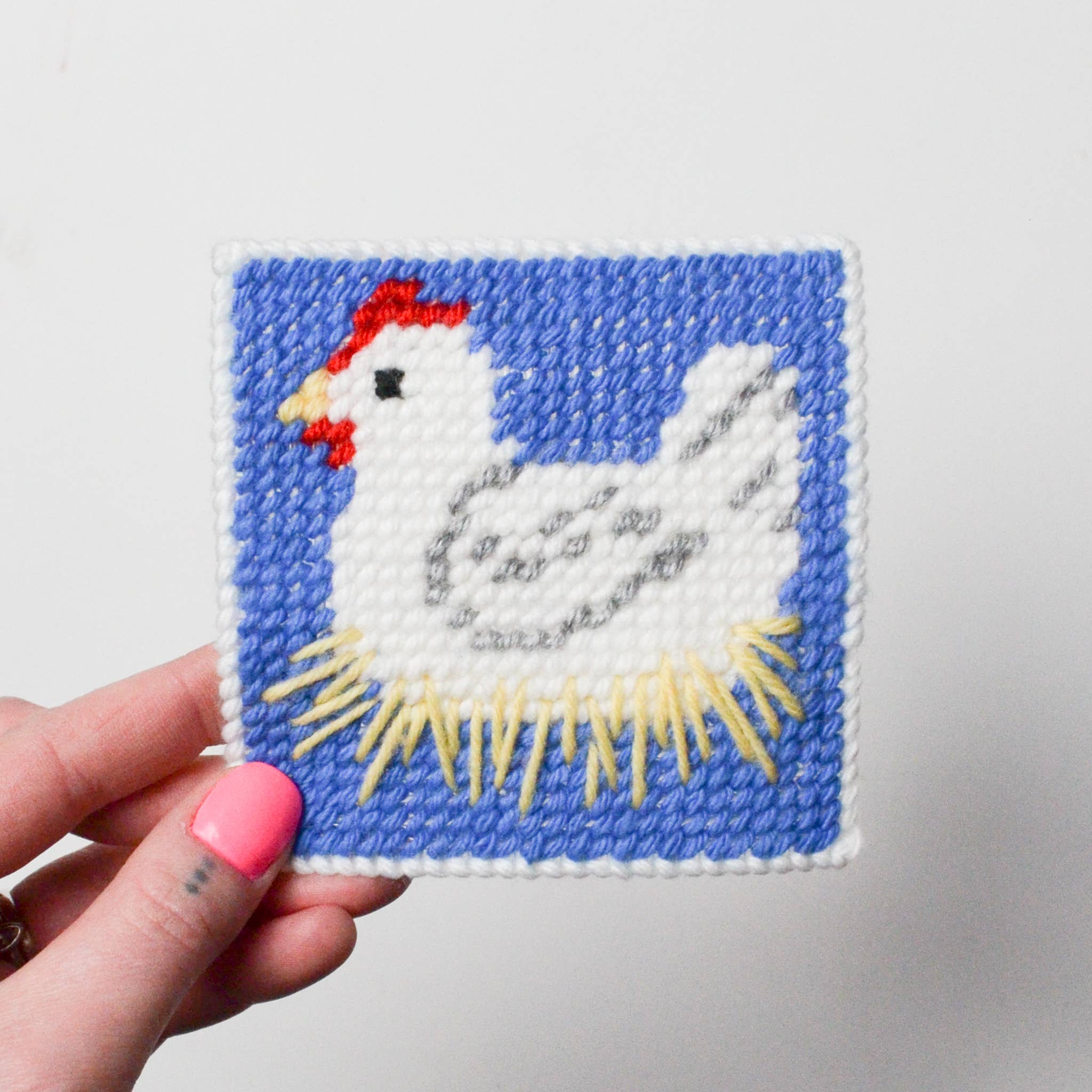 Make & Mend – wholesale Craft sewing kit – Chill Chicken Needlepoint Kit2