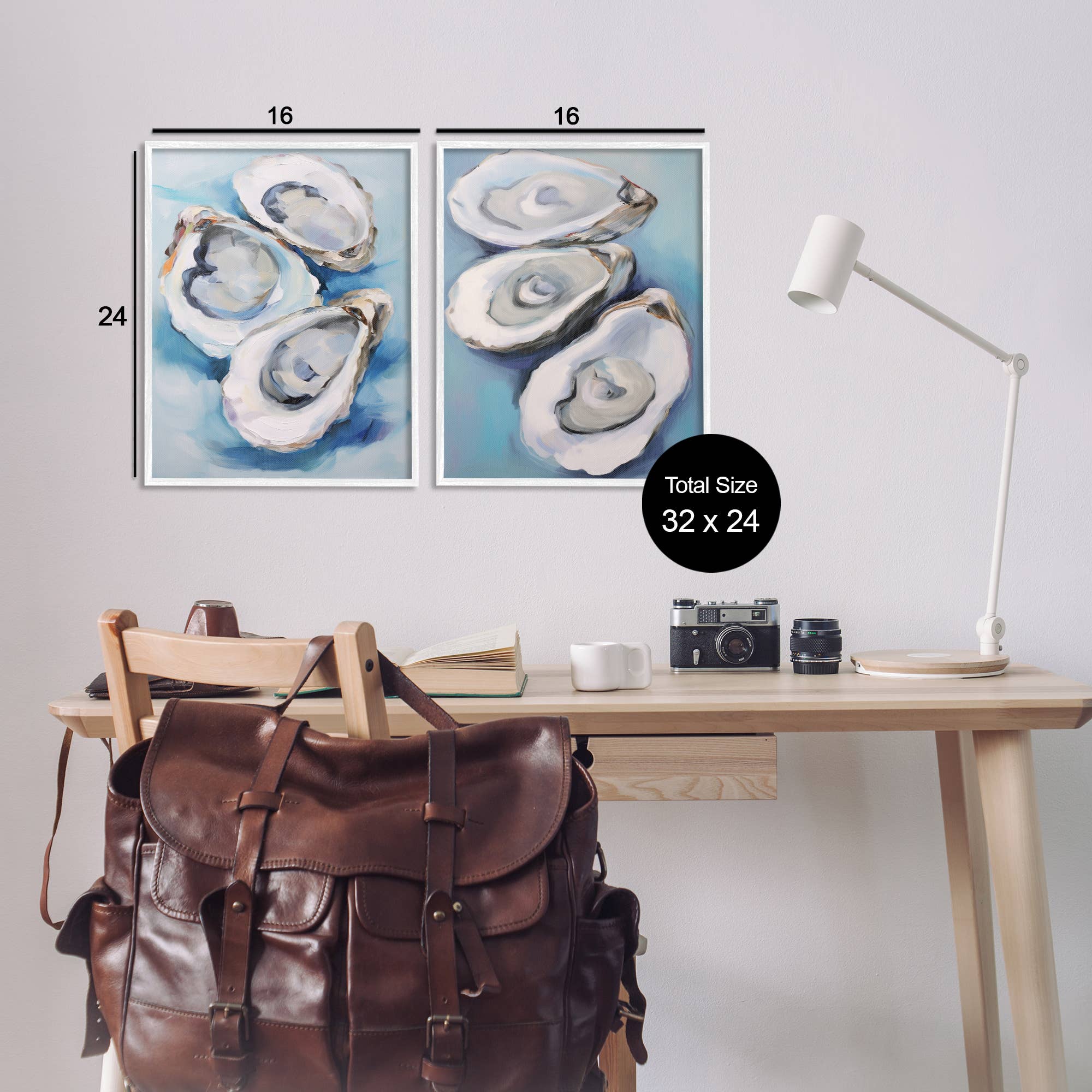 Stupell Industries - Vendita all'ingrosso Decorazione da parete - Bambini e neonati - Arte Incorniciata di Ostriche sul Mezzoguscio32