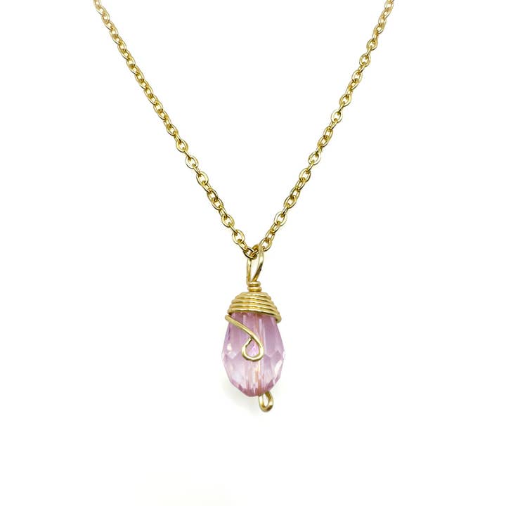 Alegria Accessories Inc. - Wholesale Pendant/Charm Necklace - Gold Birthstone necklace9