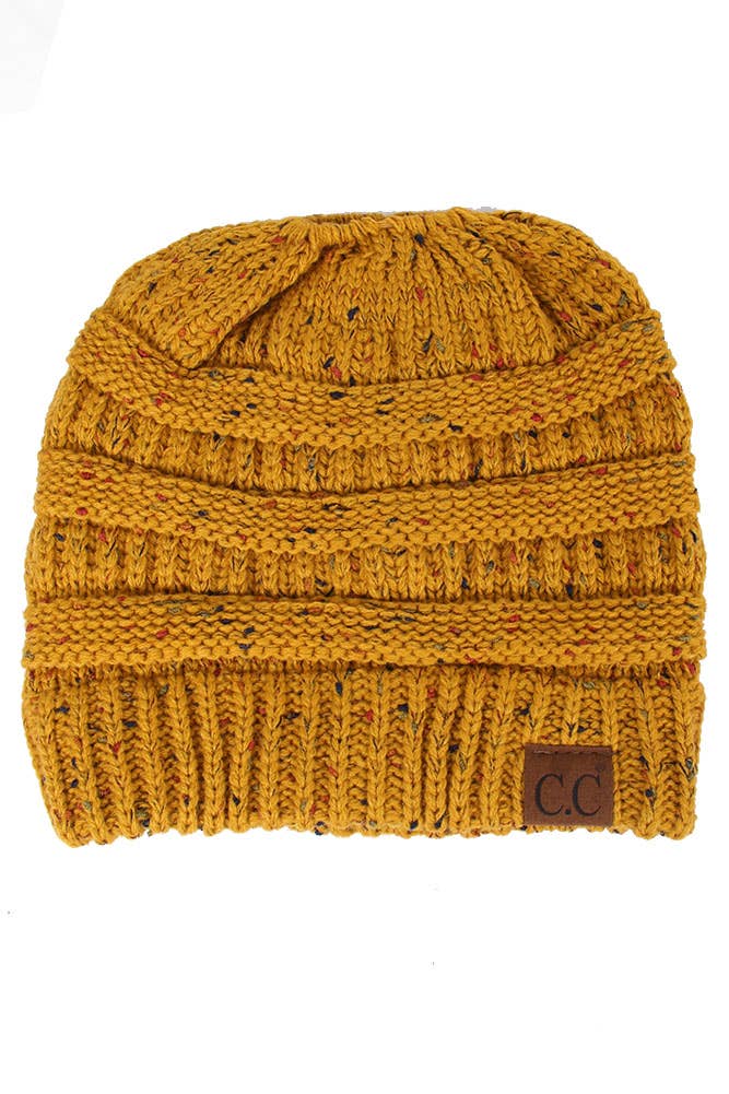 Hana - Wholesale Beanie - Women's - C.C Confetti Ponytail Messy Bun Beanie38
