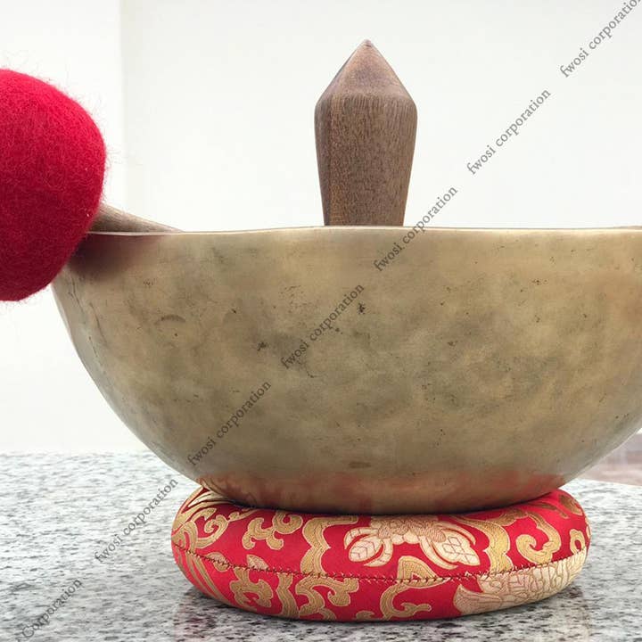 12 Zoll antike tibetische Klangschale mit Schlägel | Meditationsschale für den Großhandel von Fwosi