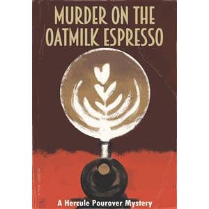 RCF-07 Murder on the Oatmilk Espresso - Postcard for wholesale by Rigel Paper