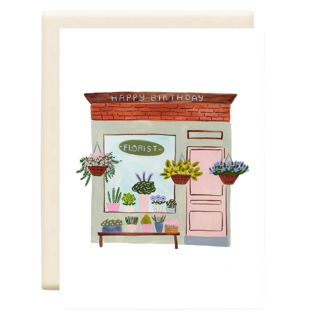 Inkwell Cards - Wholesale Birthday Card - Florist shop  | Birthday Greeting Card0
