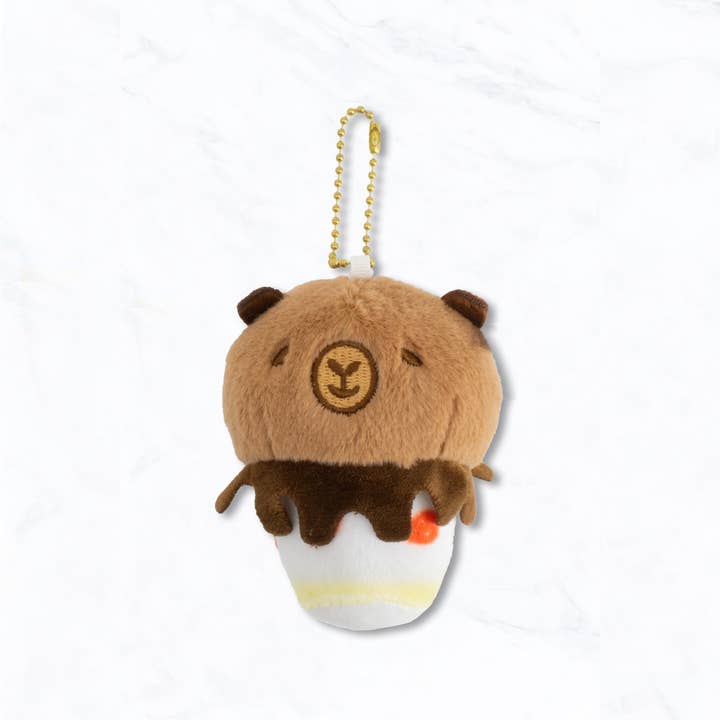 Suzie Q USA - Wholesale Keychain - Women's - Cute Ice Cream Bear Plush Keychain