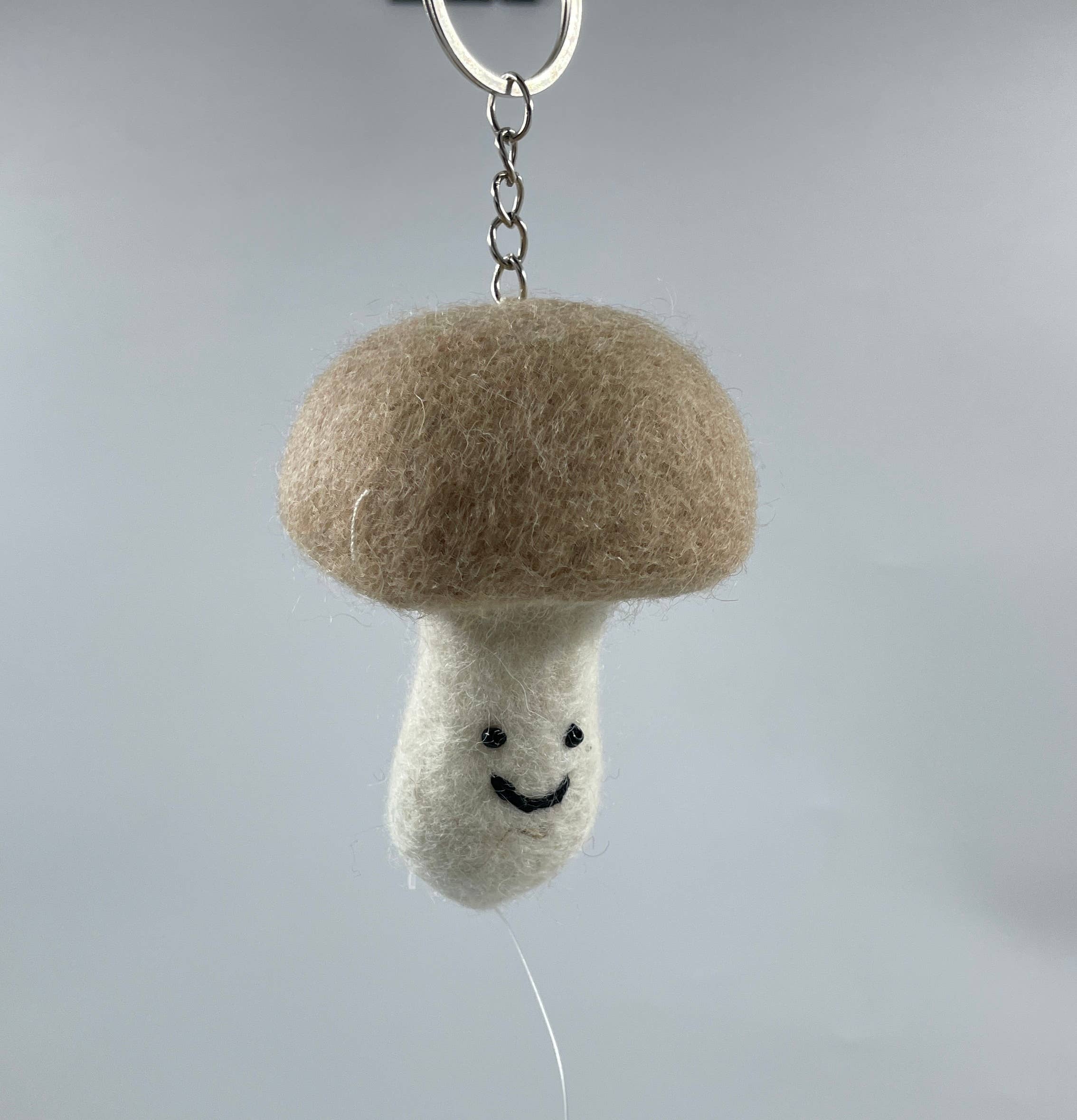 Funky Yak Ltd – wholesale Keychain – Women's – Handmade Felt Cute Mushroom Keyring2