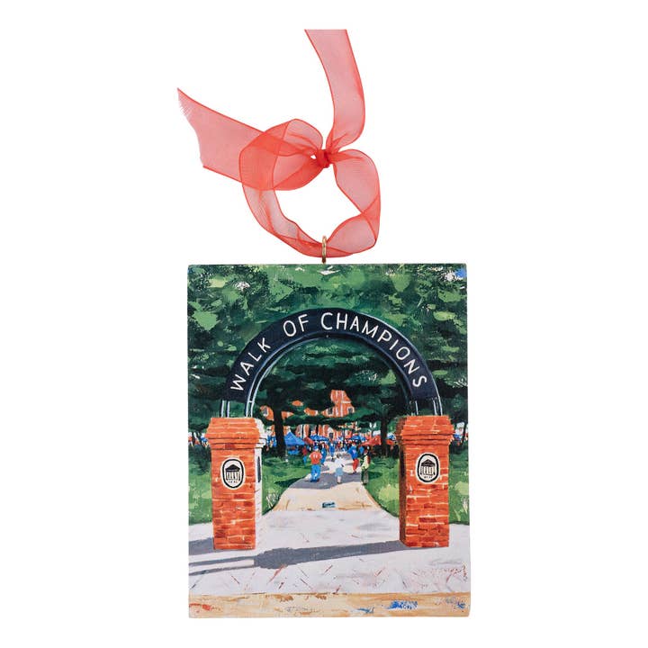 Glory Haus - Wholesale Ornament - Ole Miss Grove Block Holiday Ornament