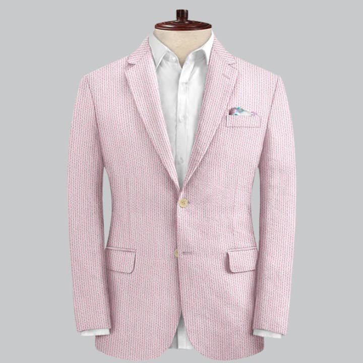 Ferrecci - Wholesale Suit Set - Men's - Ferrecci - Men's Slim Fit Two Button Seersucker Suit22