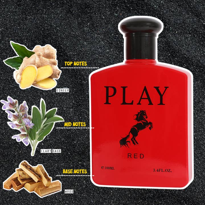 MYS Wholesale Inc - Wholesale Cologne Spray - Play Red Eau de Toilette Spray Cologne For Men