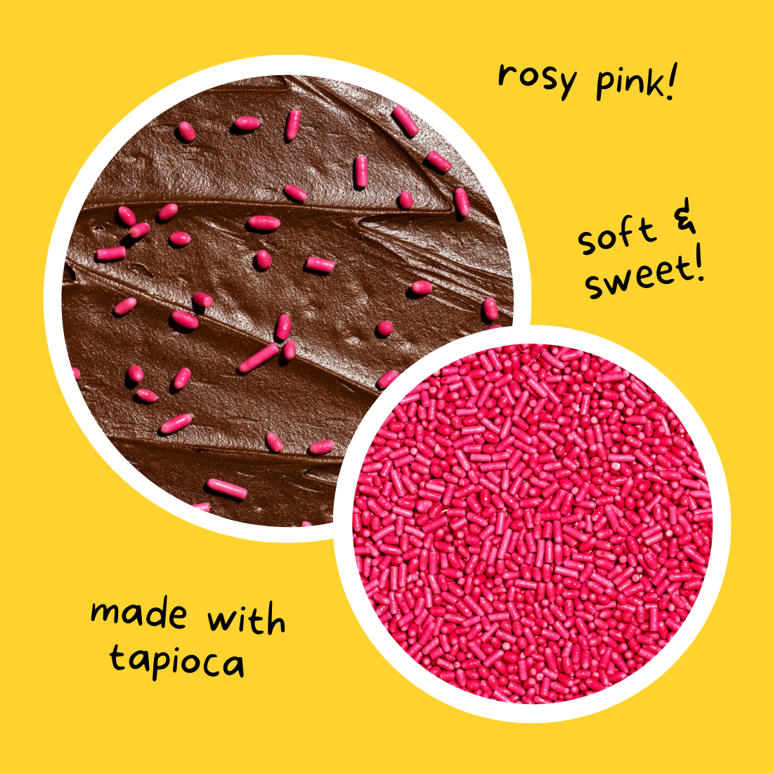 Supernatural - Wholesale Sprinkles - Dye-Free Softies Sprinkles: Rosy Pink2