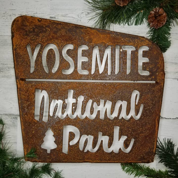 Out.West.Lifestyle. - Venta al por mayor Letreros - LETRERO DE METAL OXIDADO DEL PARQUE NACIONAL4