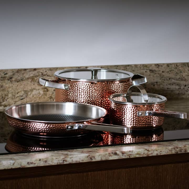 MJÖLNER.2 Grydesæt, 3 dele i ægte kobber for engroshandel hos Vargen & Thor
