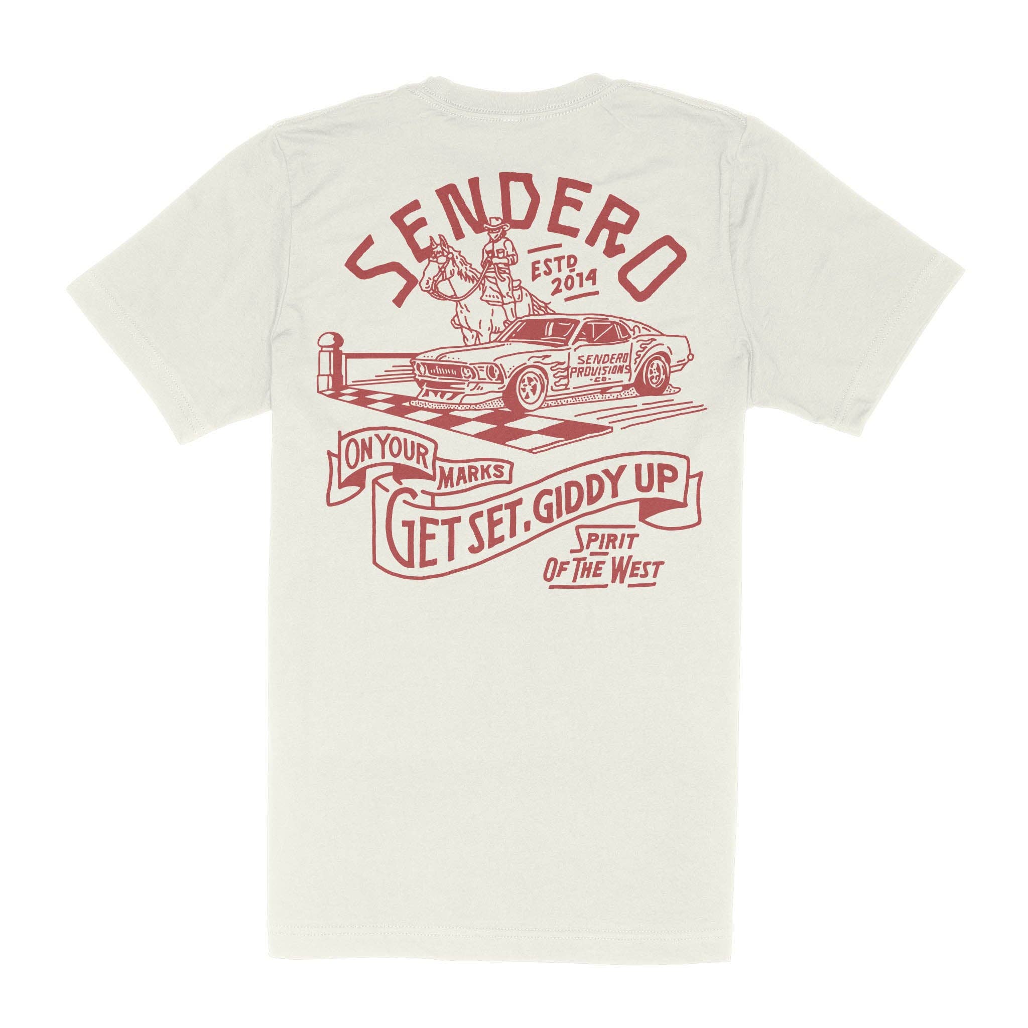 Sendero Provisions Company – Großhandel T-Shirt mit Siebdruck – Unisex – Giddy Up Stofftasche4