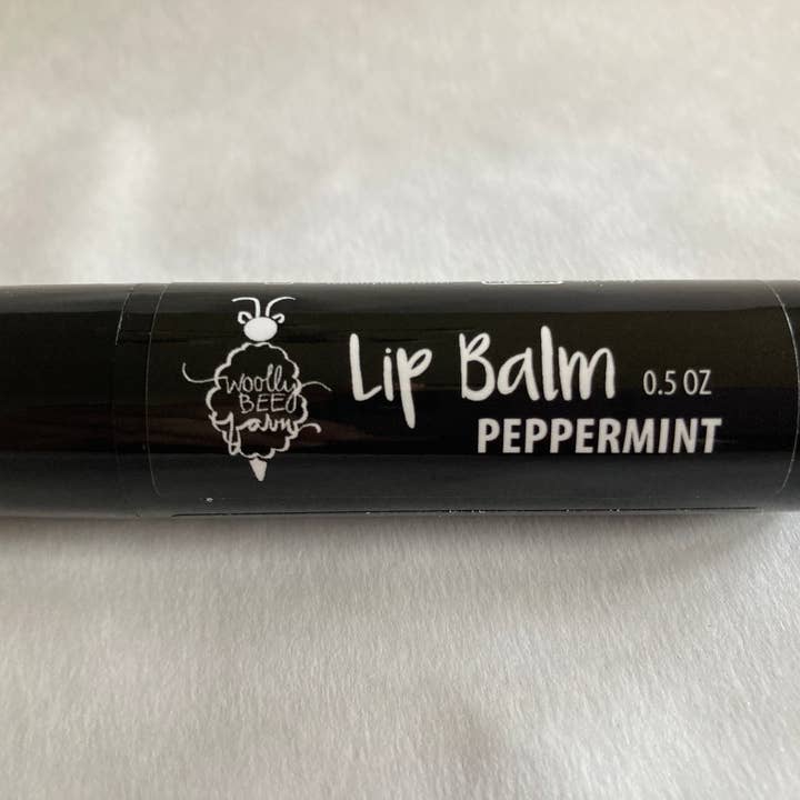 Peppermint - Natural Lip Balm - 0.5 oz for wholesale by Woolly Bee Farm