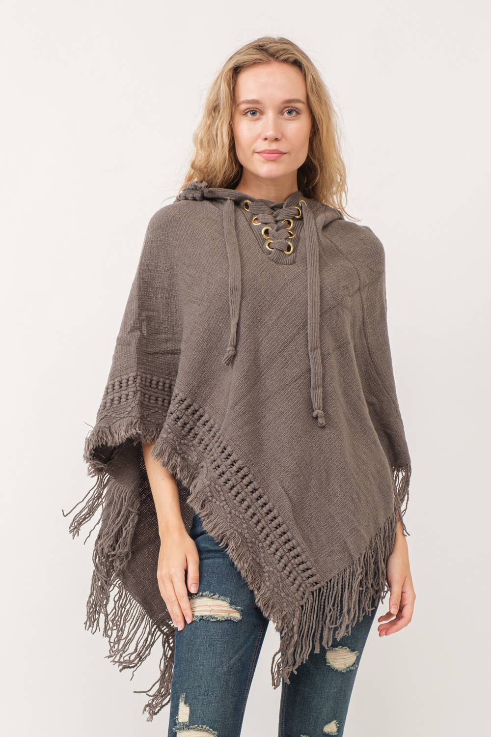 Raj Trading & Imports (USA) Inc. – wholesale Poncho – Women's – Harlie Grommet Poncho7