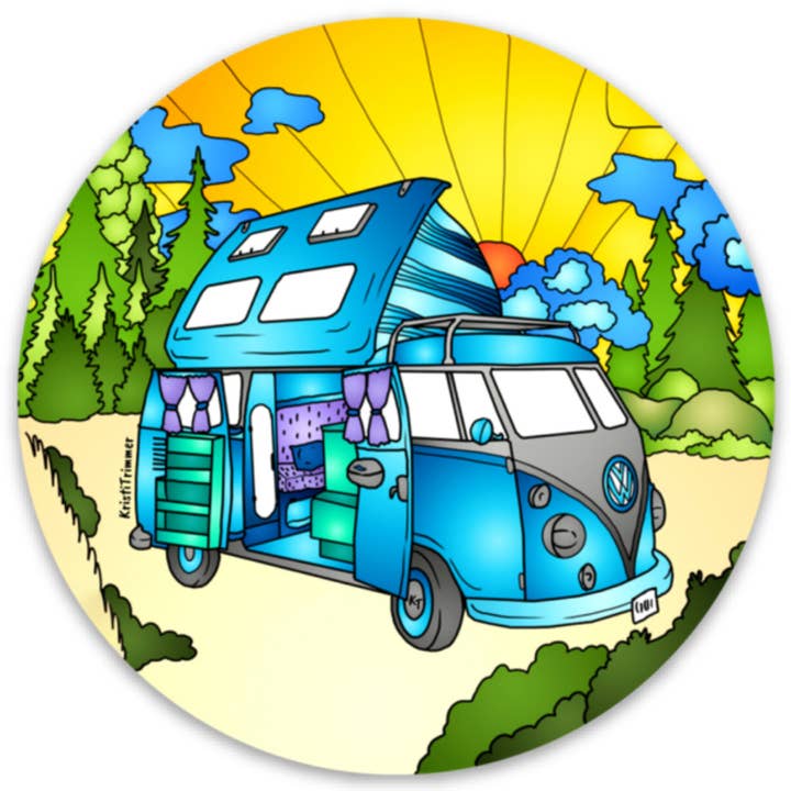 Alaska Wild & Free - Wholesale Sticker - Camping - VW Camper Sticker