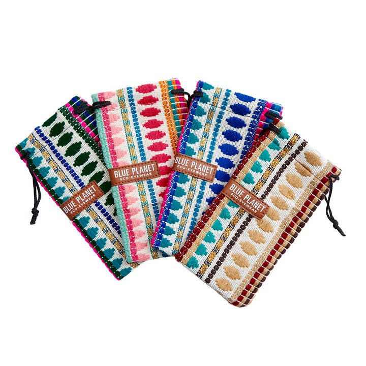 BP1000-S Handmade Boho Sunglass Cases for wholesale by Blue Planet Eco-Eyewear