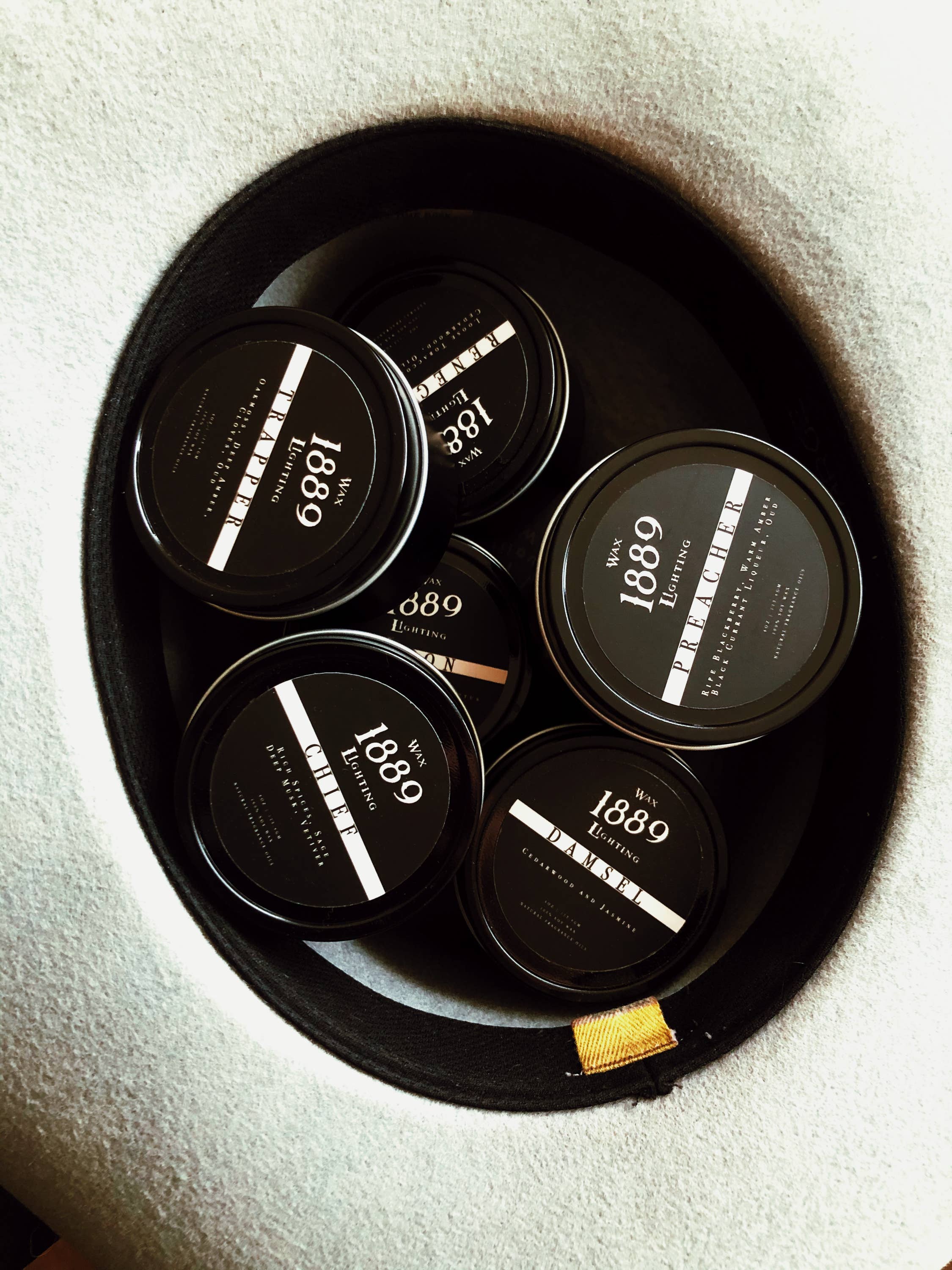 1889 Wax Lighting - Wholesale Travel Candles - Trapper 4oz Tin Candle4