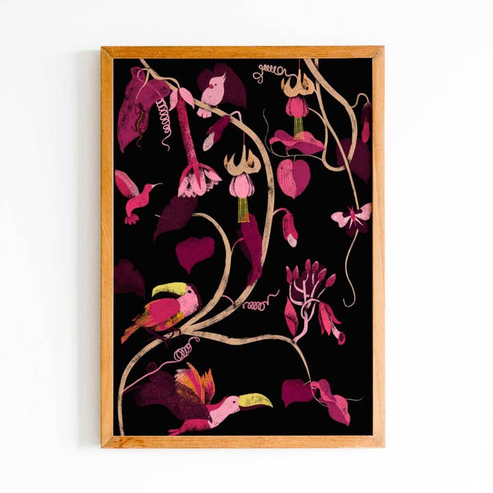 Wildlife of Eden - kunstdruk van originele illustratie voor wholesale door Iza Bułeczka