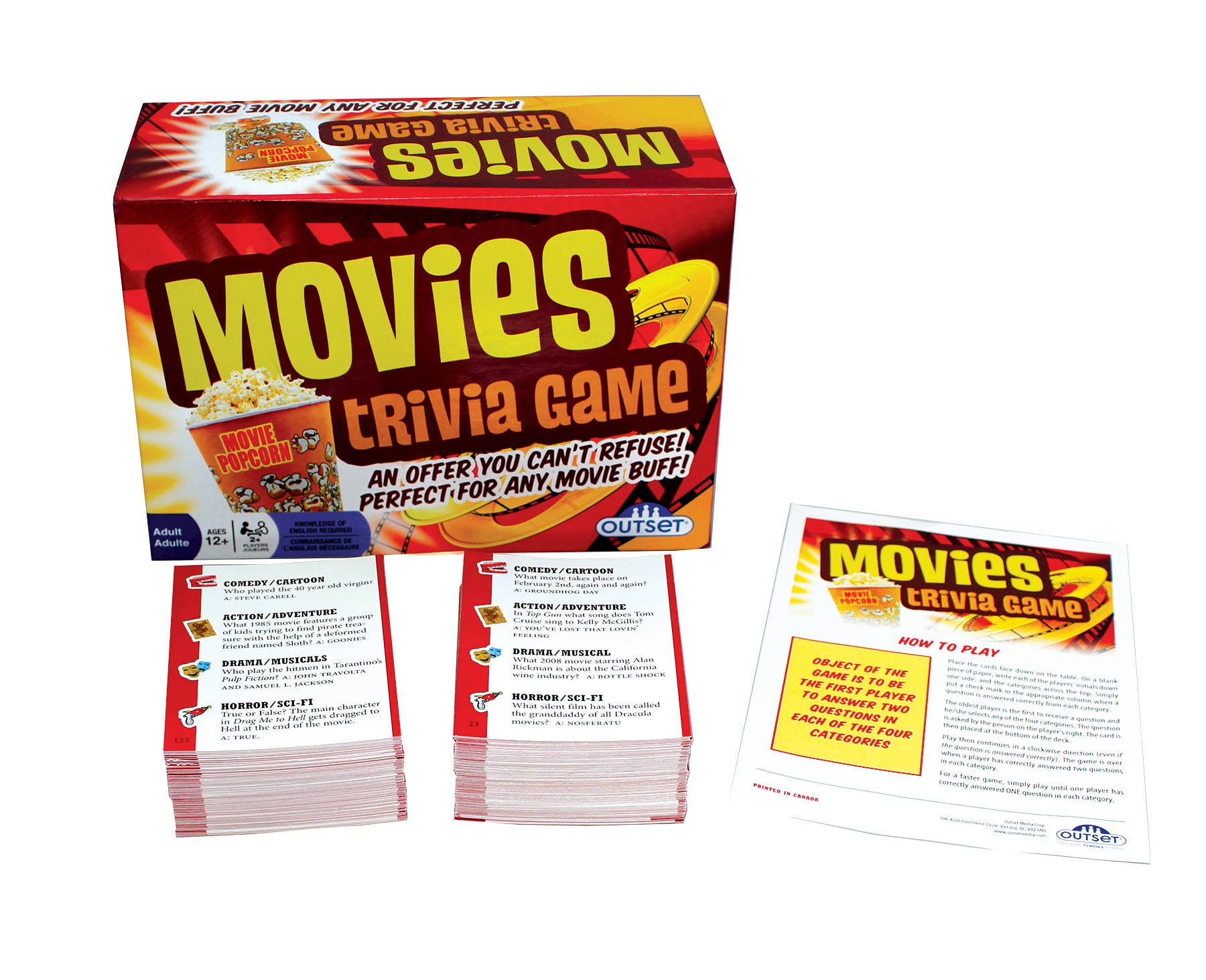 Outset Games and Cobble Hill Puzzles - Wholesale Card Game - Movies Trivia Game2