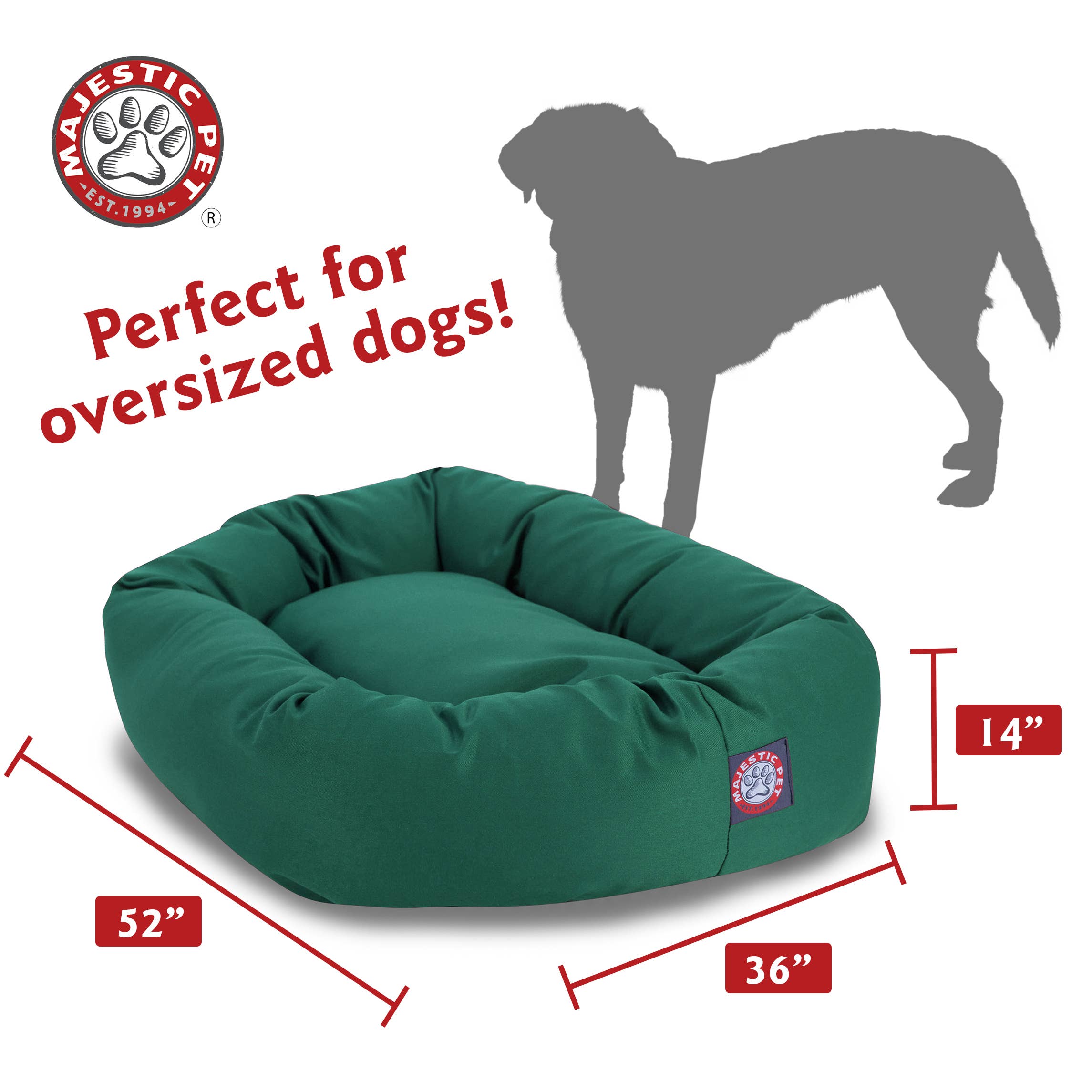 Majestic Pet Products - Vente Panier – chien - Lit pour chien Bagel en poly/coton70