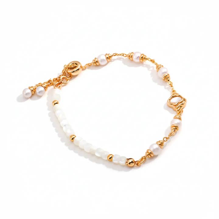 Mother Shell Pearl Bracelet for wholesale by Angel Barocco