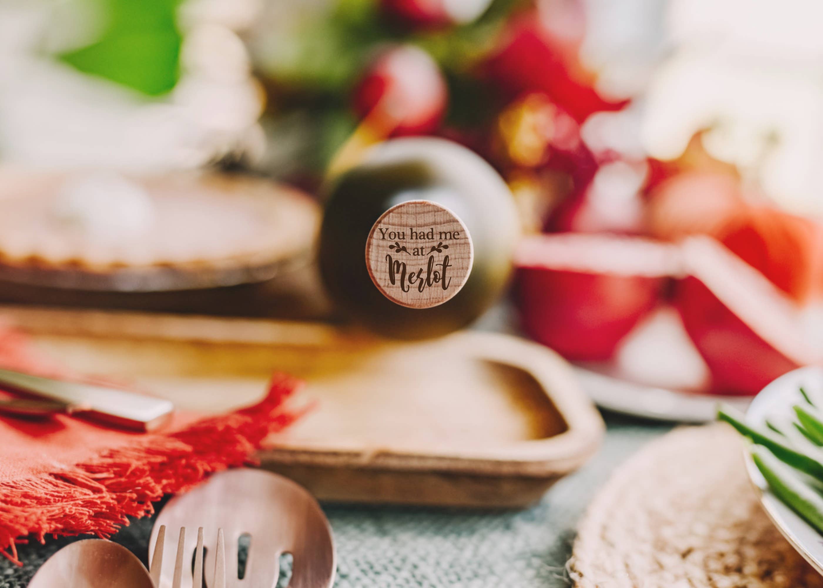 The Lillie Pad - Wholesale Wine Stopper - Engraved Funny Wine Bottle Stoppers - Pack of 4 Toppers5