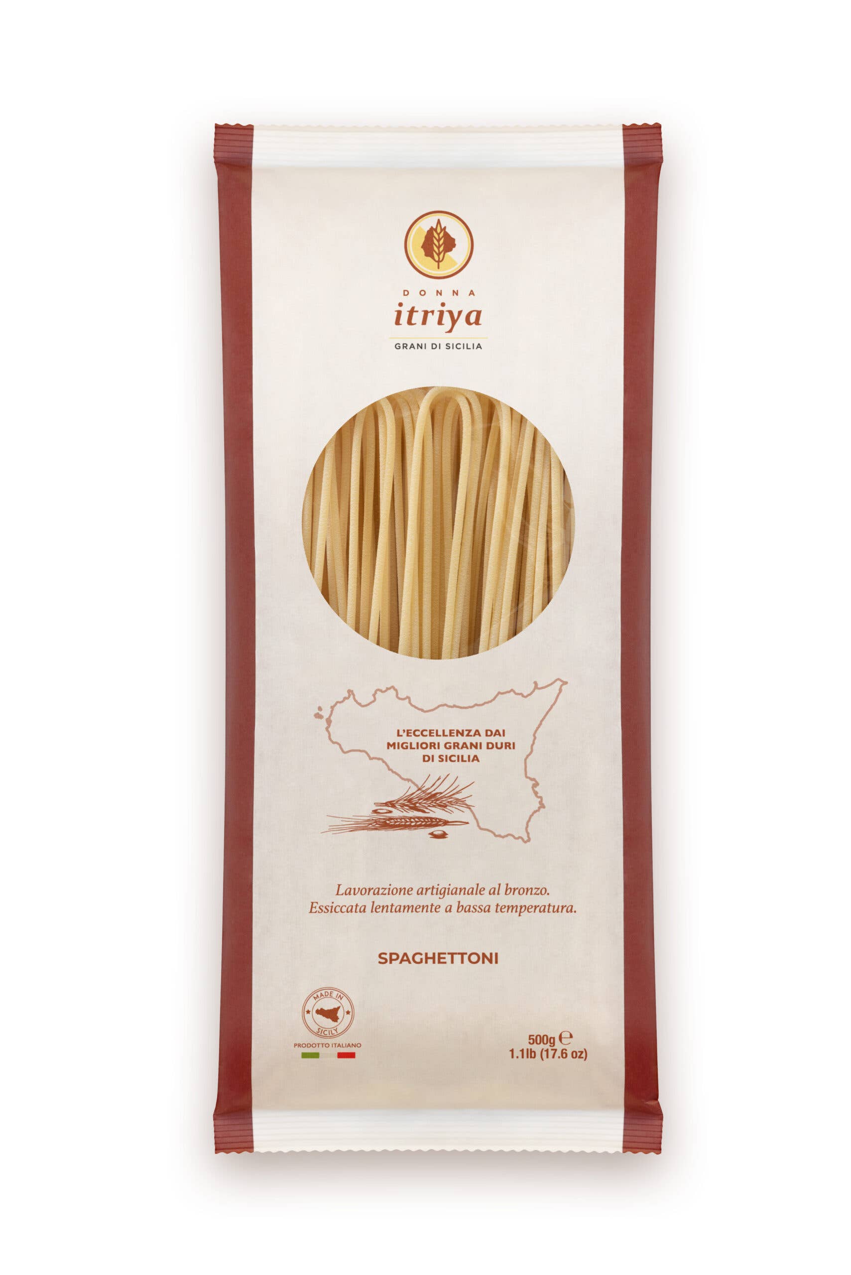 Pastificio Donna itriya - Grani di Sicilia - Wholesale Pasta - Spaghettoni0