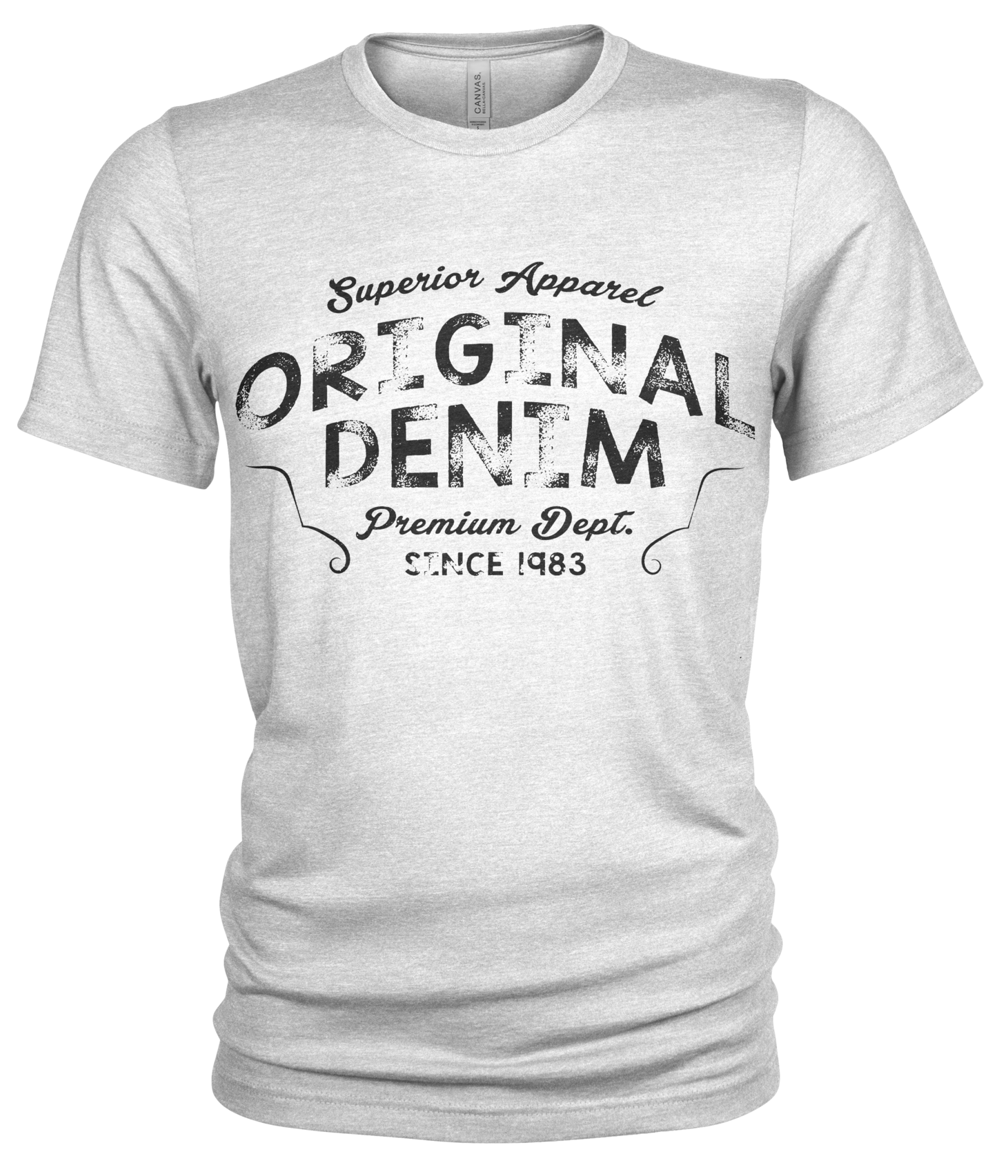 Union Made Raw Denim - Wholesale Screen Printed T-Shirt - Men's - Original Denim 100% Organic Cotton T Shirt for Men4