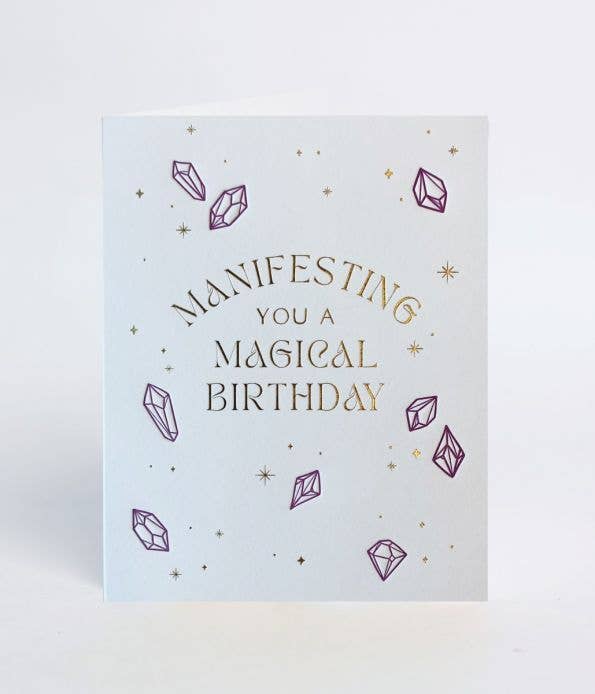 Elum Designs - Wholesale Birthday Card - Bday, Crystal Manifest Magic - Greeting Card0