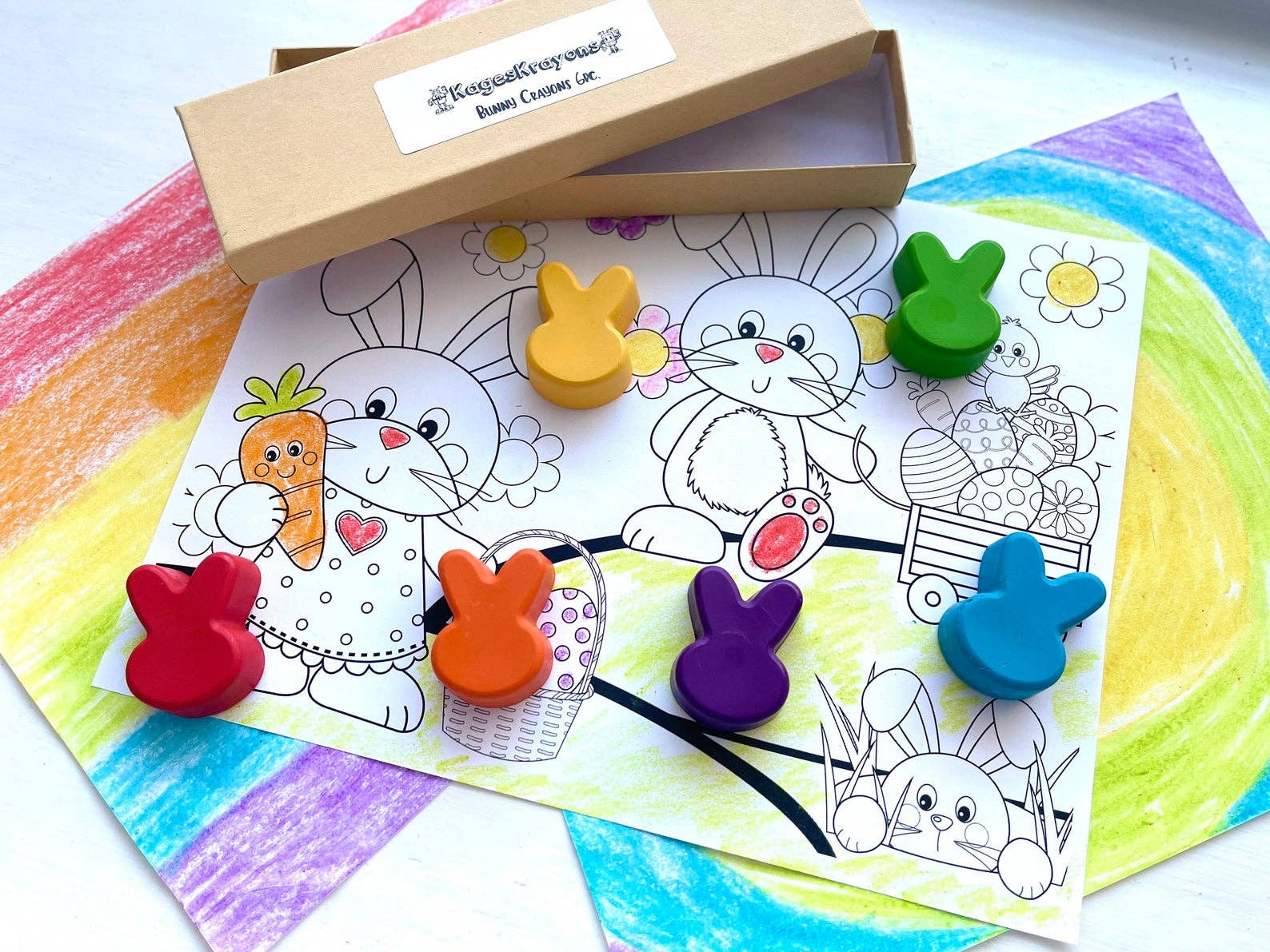 KagesKrayons – wholesale Crayons – Child & baby – Bunny Crayons Gift Box4
