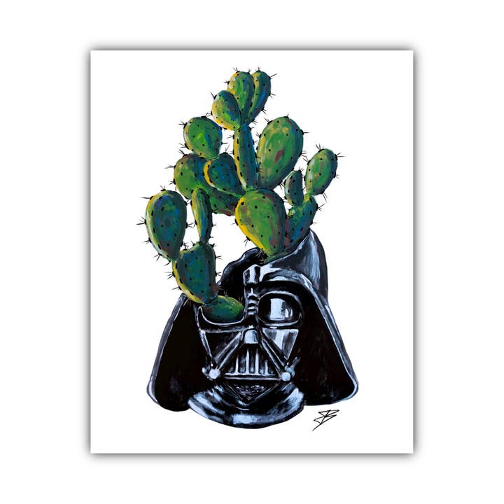 Darth Vader Paper Print for wholesale by The Painted Ladies
