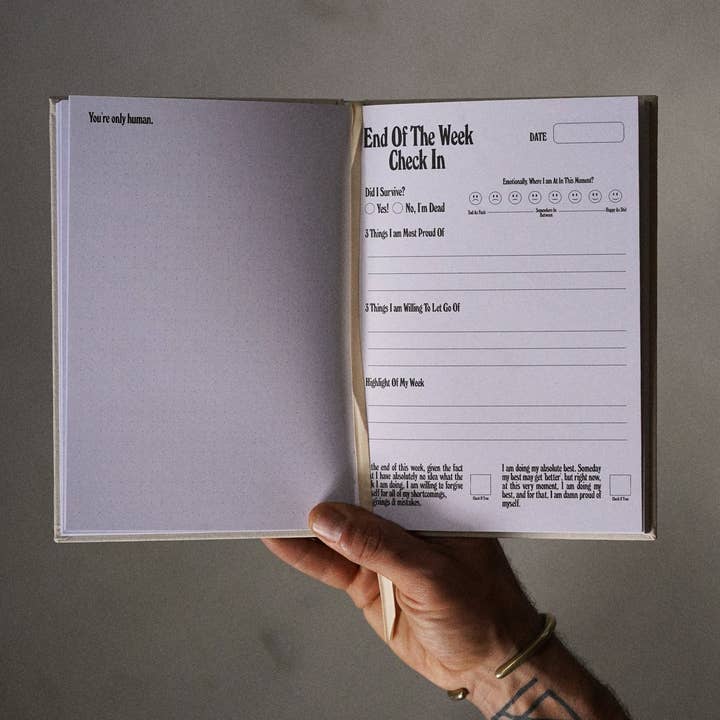 Real Fun, Wow! - Wholesale Journal/diary - 'No Idea' Linen Bound Journal2