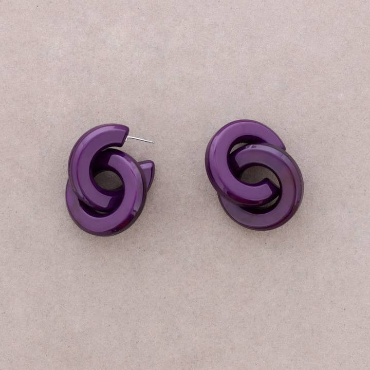 Sonata - Wholesale Snap Jewelry - Resin Ring Drop Earrings1