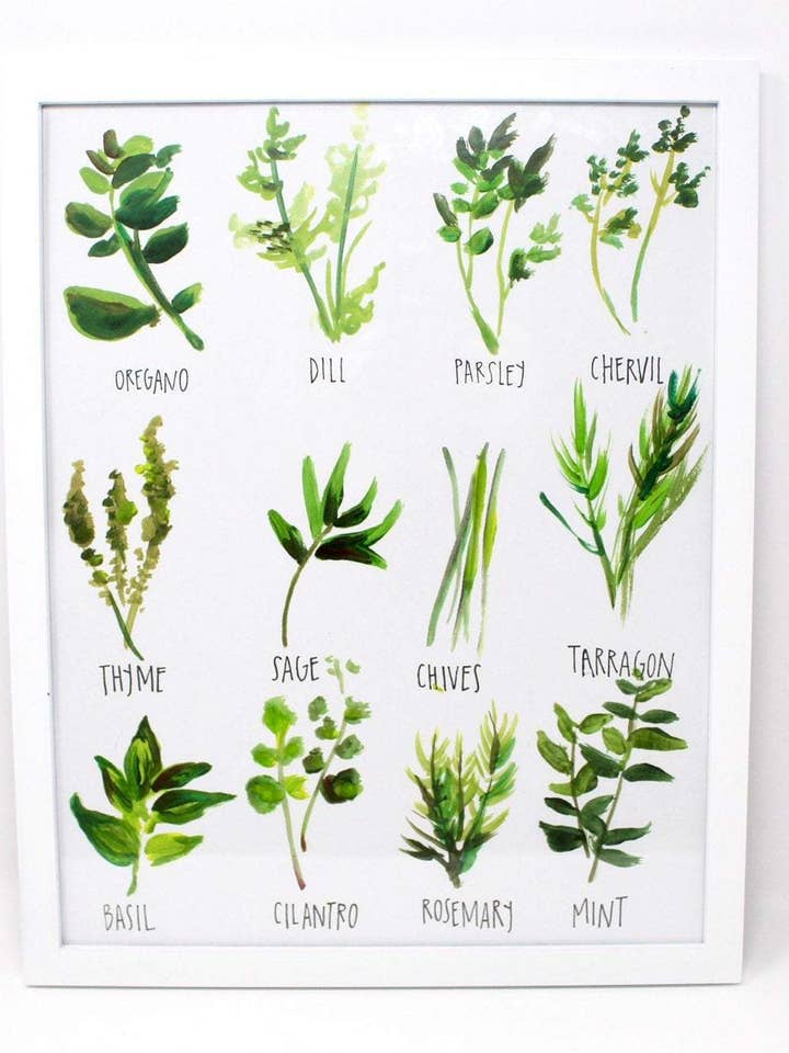 Alt Om Urter Art Print for engroshandel hos Shelby Kregel Art and Design